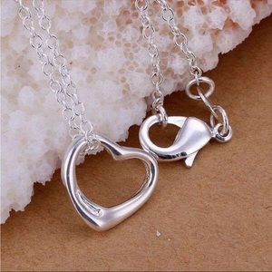 925 Sterling Silver Heart Necklace